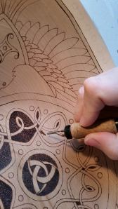 Fire Oak Studio Odin's Bowl WIP Closeup